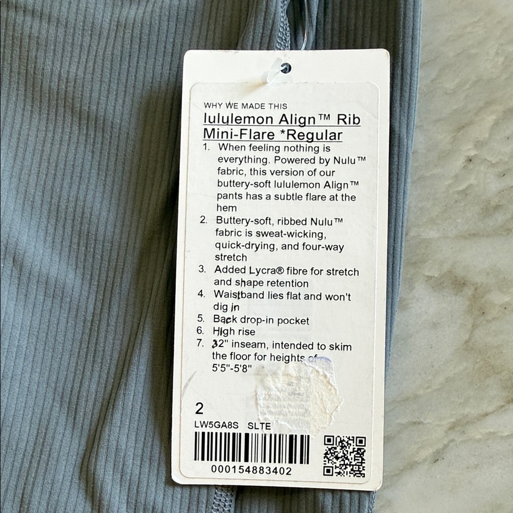 lululemon athletica Ribbed Leggings in Light Gray - Picture 2 of 2